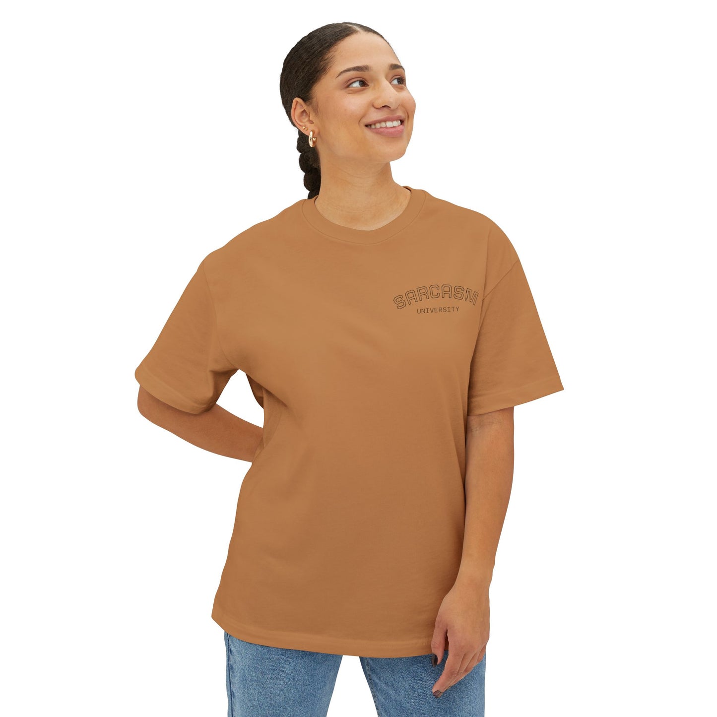ShirtsCorp - “Sarcasm University” Unisex Oversized Boxy Tee