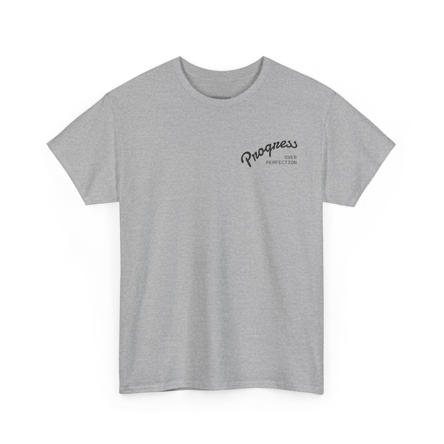 ShirtsCorp - “Progress over perfection” Unisex Heavy Cotton Tee
