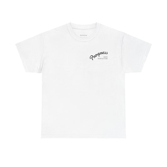 ShirtsCorp - “Progress over perfection” Unisex Heavy Cotton Tee