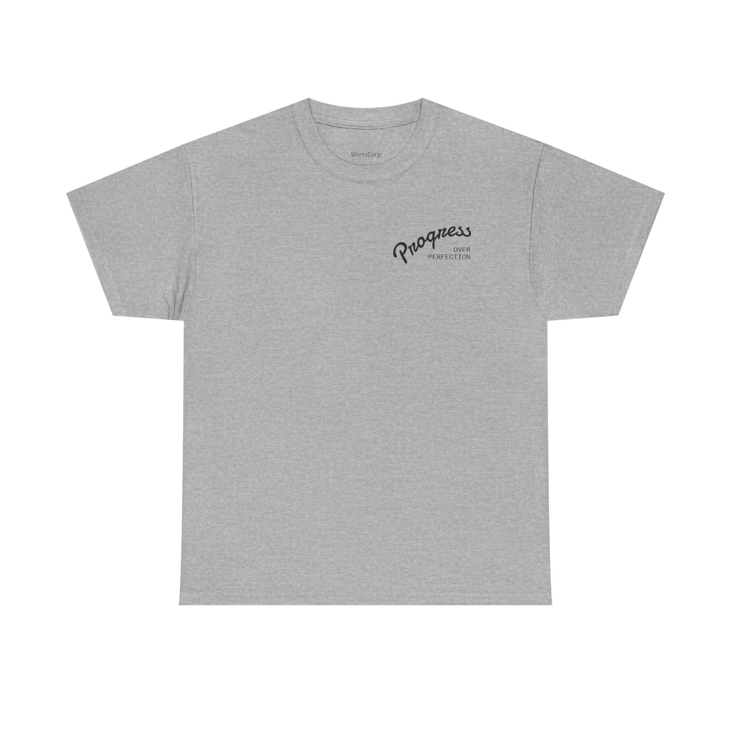 ShirtsCorp - “Progress over perfection” Unisex Heavy Cotton Tee