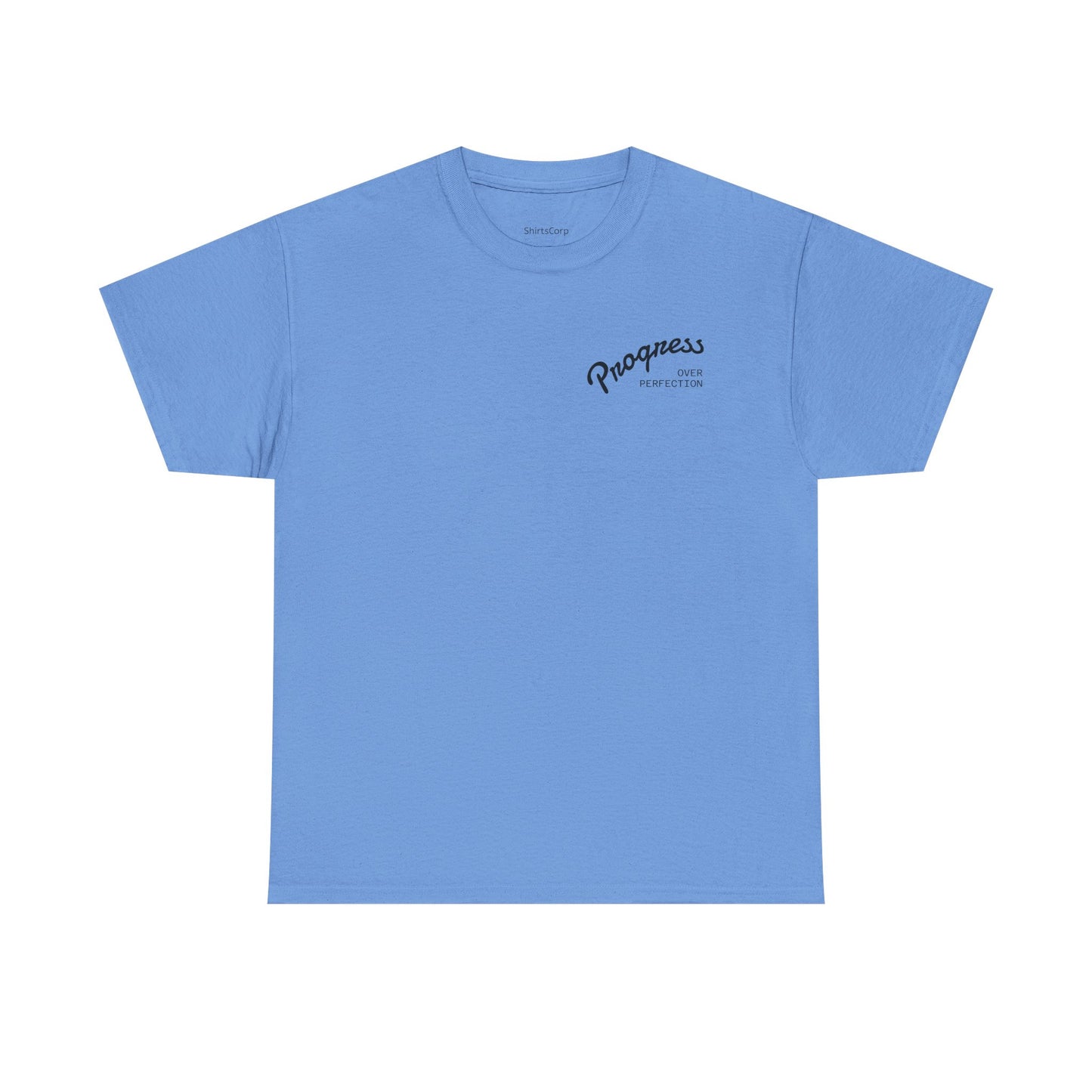 ShirtsCorp - “Progress over perfection” Unisex Heavy Cotton Tee