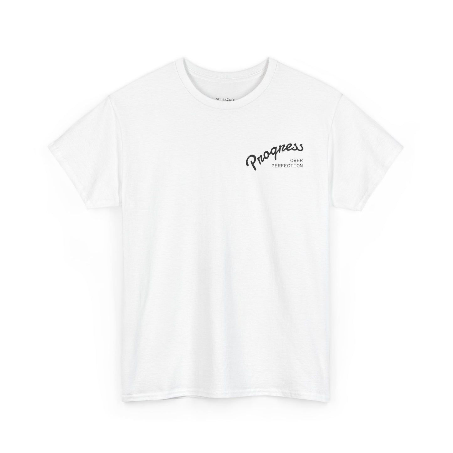 ShirtsCorp - “Progress over perfection” Unisex Heavy Cotton Tee