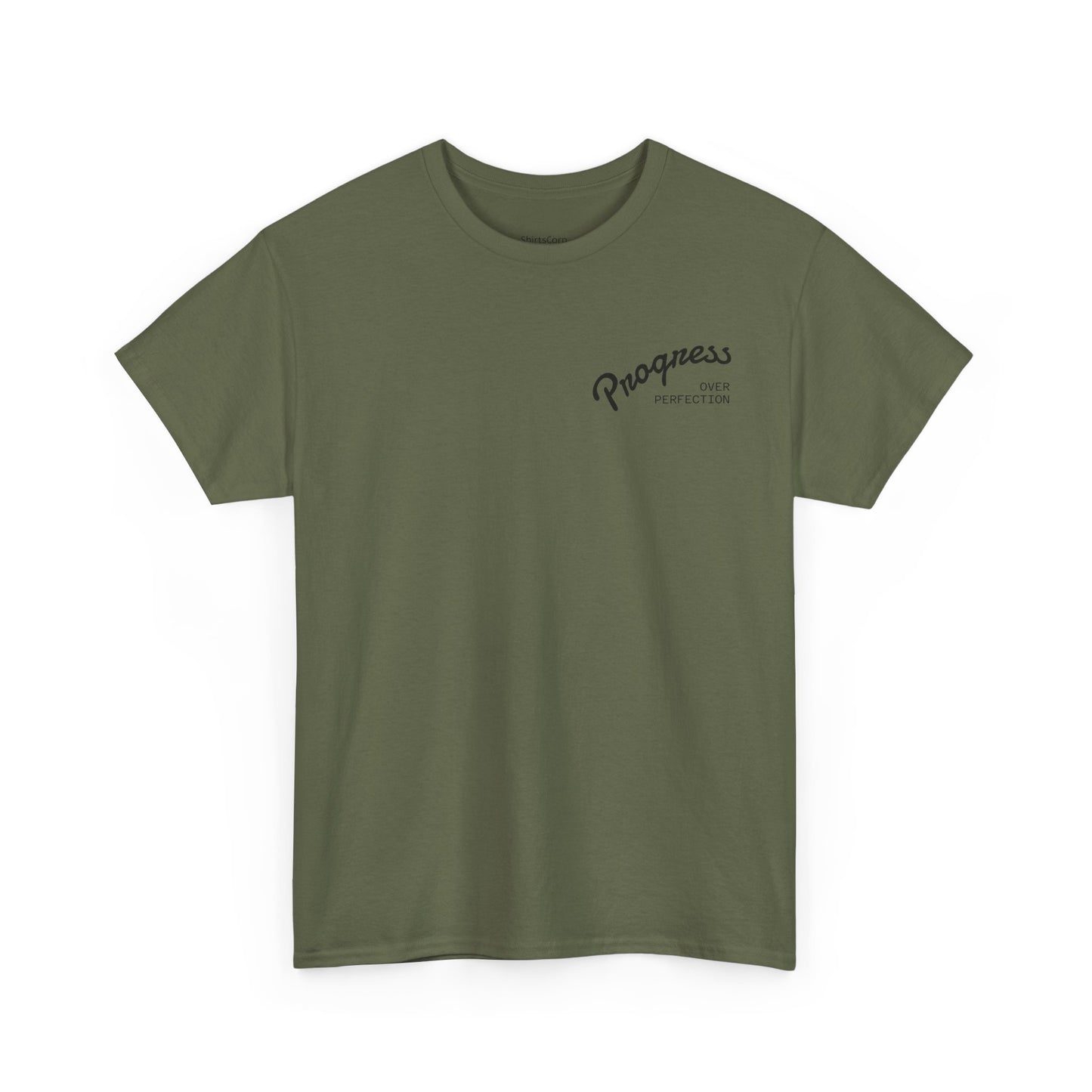 ShirtsCorp - “Progress over perfection” Unisex Heavy Cotton Tee