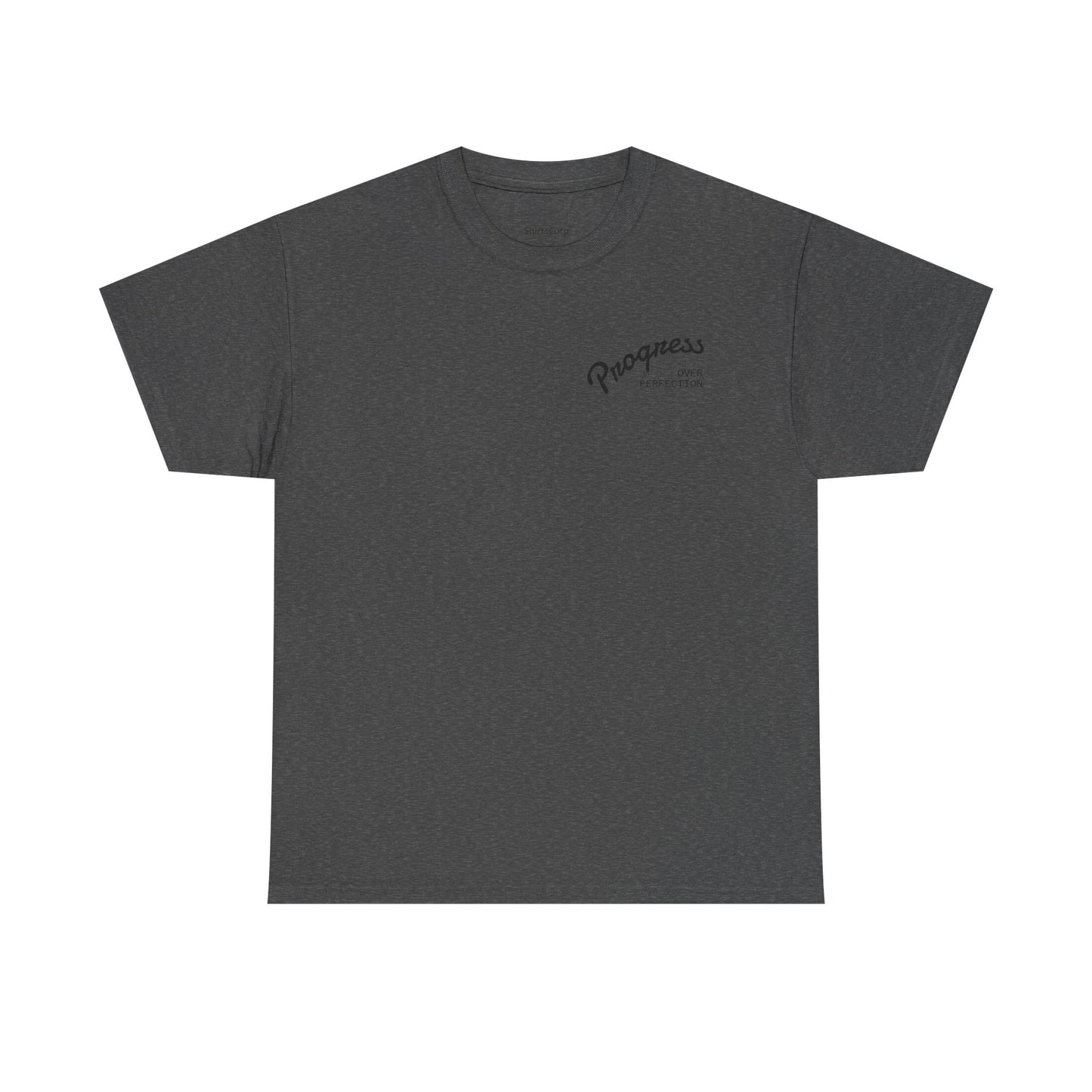 ShirtsCorp - “Progress over perfection” Unisex Heavy Cotton Tee